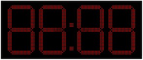 Офисные часы 400 мм красные светодиоды